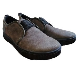 Born Callisto in Peltro Distressed Upper Leather Slip On Suede Lining Shoes 8.5